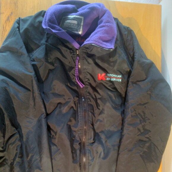 Vintage Ketchikan Air Service Turbine Express Fleece Lined Jacket - Picture 3 of 8